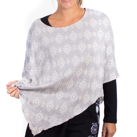 OS Message Factory Poncho Boho Geometrical Bohemian - Picture 1 of 3